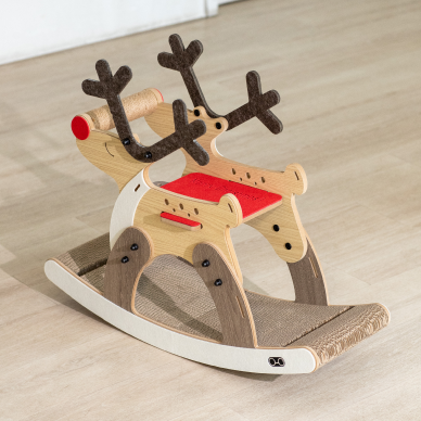 Rocking Reindeer Cat Scratcher